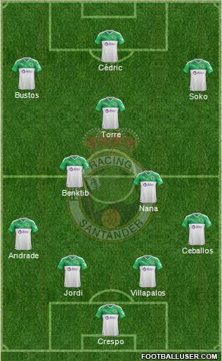 R. Racing Club S.A.D. football formation