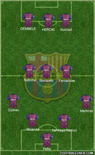 F.C. Barcelona Formation 2020