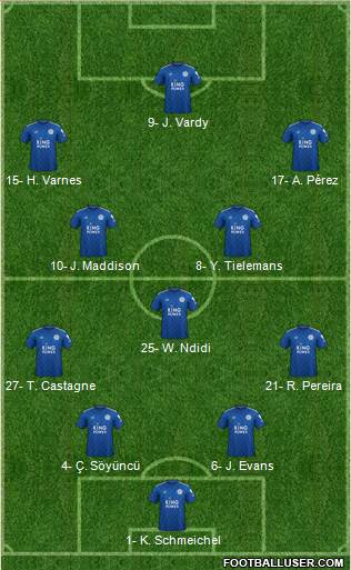 Leicester City Formation 2020
