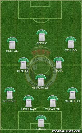 R. Racing Club S.A.D. 4-3-3 football formation