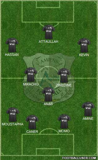 Amiens Sporting Club Football Formation 2020