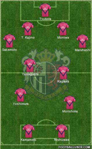 Cerezo Osaka 4-2-2-2 football formation