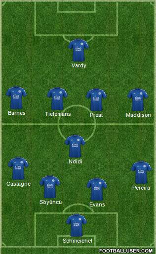 Leicester City Formation 2020
