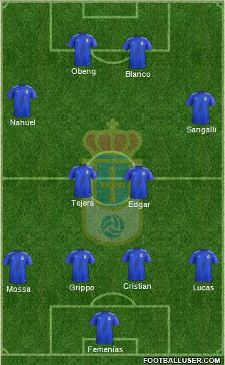 Real Oviedo S.A.D. football formation