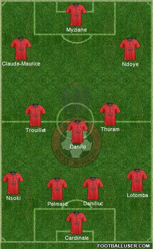 OGC Nice Côte d'Azur football formation