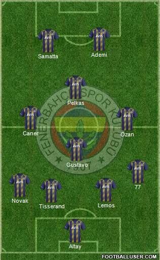 Fenerbahçe SK Formation 2020