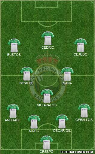 R. Racing Club S.A.D. 4-3-3 football formation