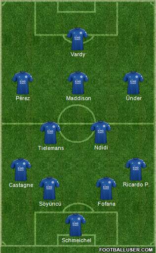 Leicester City Formation 2020