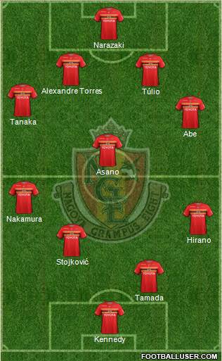 Nagoya Grampus football formation