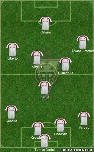 Albacete B., S.A.D. football formation