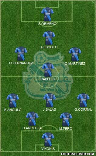 Club Puebla de la Franja Formation 2020