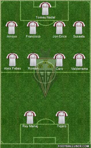 Albacete B., S.A.D. football formation