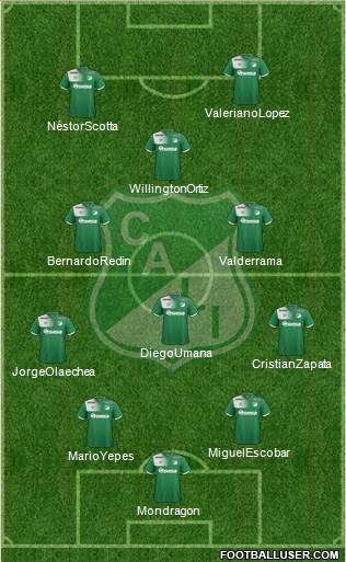 AC Deportivo Cali football formation