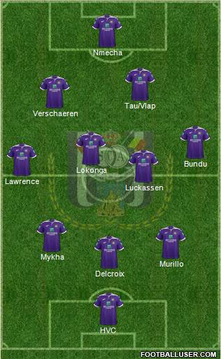 RSC Anderlecht Formation 2020