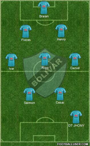 C Bolívar football formation