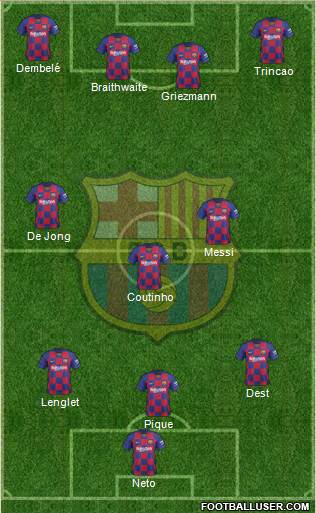 F.C. Barcelona Formation 2020