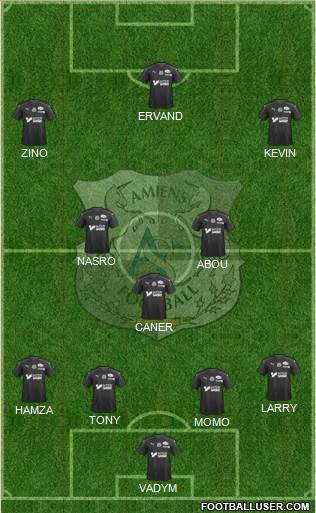 Amiens Sporting Club Football Formation 2020