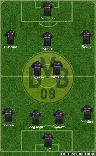 Borussia Dortmund Formation 2020
