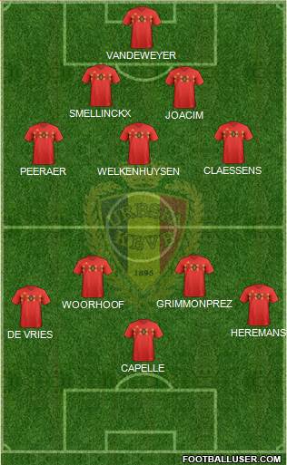 Belgium Formation 2020