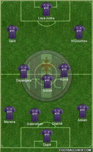 Toulouse Football Club 4-3-3 football formation