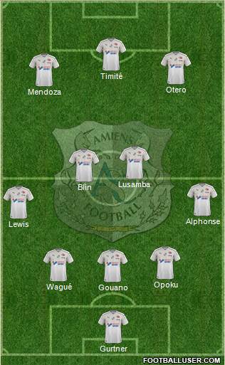 Amiens Sporting Club Football Formation 2020