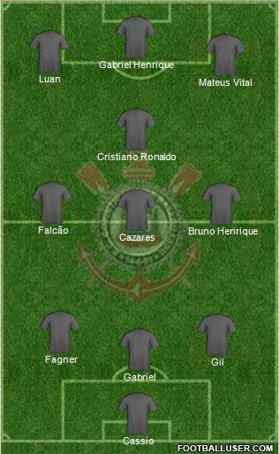 EC Corinthians 5-4-1 football formation