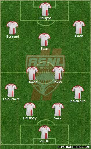 A.S. Nancy Lorraine football formation