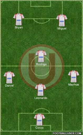 C Universitario D football formation