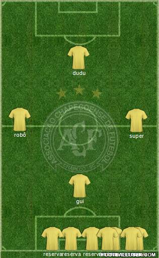 A Chapecoense F 4-2-3-1 football formation