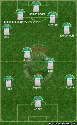 R. Racing Club S.A.D. 4-2-3-1 football formation