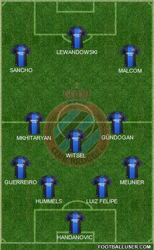 Club Brugge KV Formation 2020