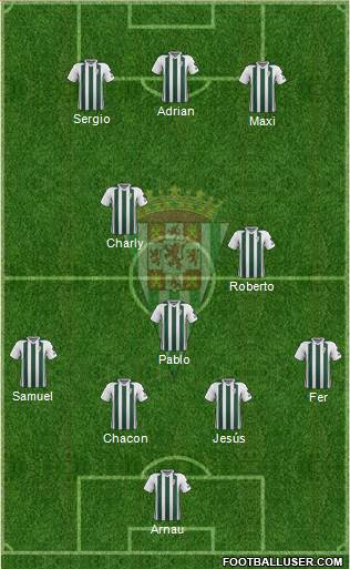 Córdoba C.F., S.A.D.   football formation