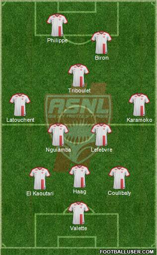 A.S. Nancy Lorraine football formation