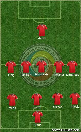 Romania 4-5-1 football formation