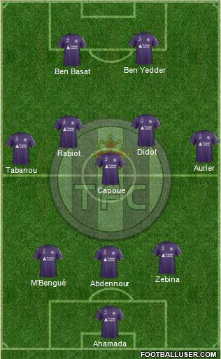 Toulouse Football Club 3-5-2 football formation