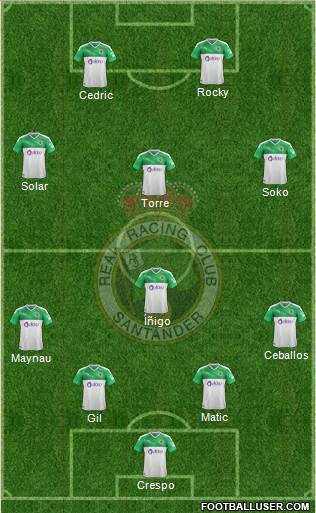 R. Racing Club S.A.D. football formation