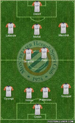 Montpellier Hérault Sport Club football formation