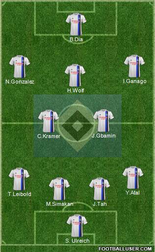 Hamburger SV football formation