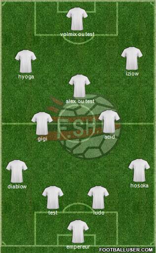 Albania 4-2-3-1 football formation