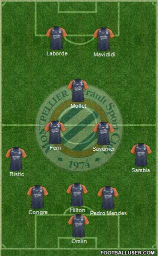 Montpellier Hérault Sport Club football formation