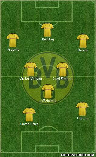 Borussia Dortmund Formation 2020