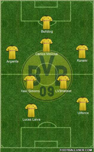 Borussia Dortmund Formation 2020