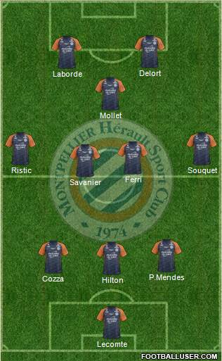 Montpellier Hérault Sport Club football formation