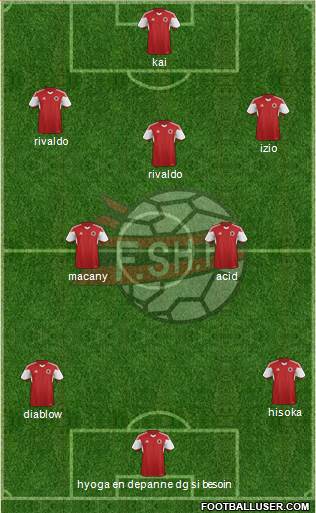 Albania football formation