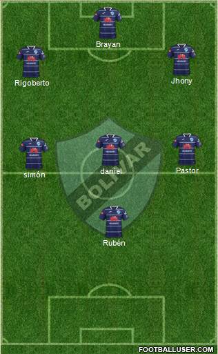 C Bolívar football formation