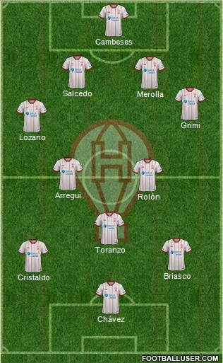 Huracán football formation