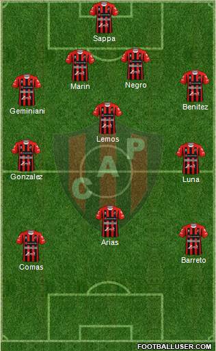 Patronato de Paraná football formation