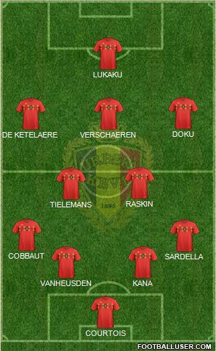Belgium Formation 2020