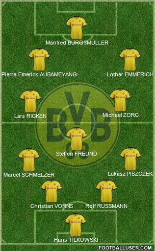 Borussia Dortmund Formation 2020