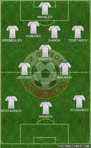 Bulgaria football formation